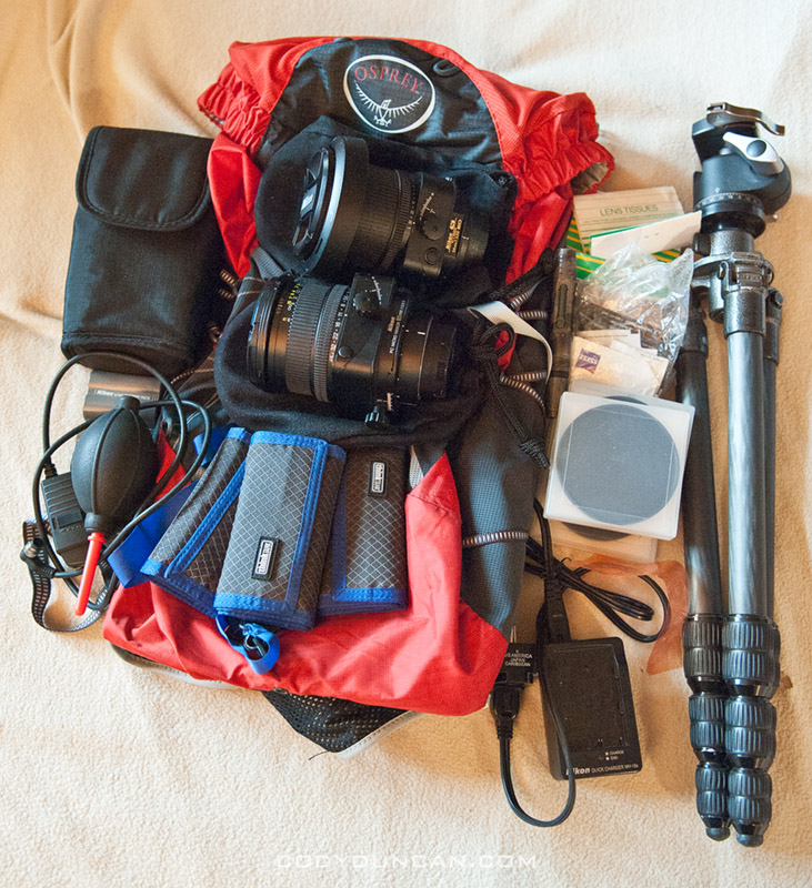 Camera Gear for European Backpacking Trip Cody Duncan Photography